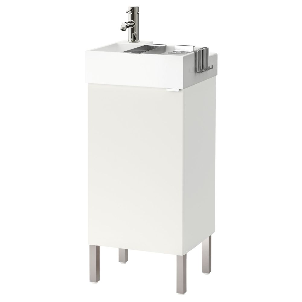 Шкаф под раковину с 1 дверцей ЛИЛЛОНГЕН, белый (40x41x92 см) - фото 1