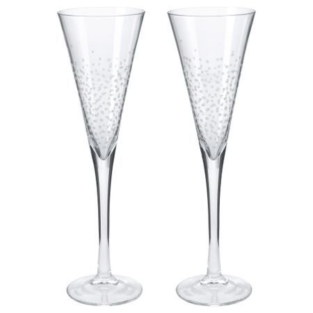 Бокал для шампанского ВИНТЕР 2015, стекло, с рисунком (18 сл)