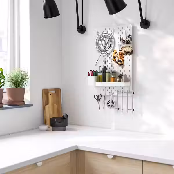 SKÅDIS Настенная панель, комбинация - белый 36x56 см - фото 2