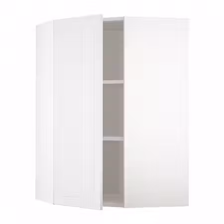 METOD Угловой навесной шкаф с полками - белый/Stensund белый 68x100 см