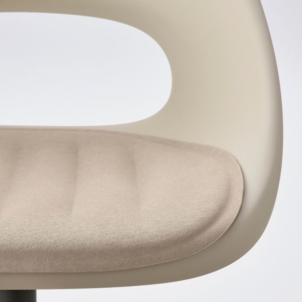 Рабочее кресло c подушкой, бежевый/черный IKEA ELDBERGET ЭЛДБЕРГЕТ / MALSKÄR МАЛЬСКЭР 693.318.75 - фото 6