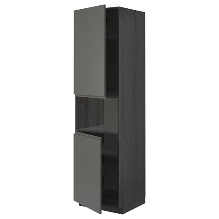 Высокий шкаф для СВЧ, 2 дверцы, полки IKEA METOD МЕТОД 494.559.23