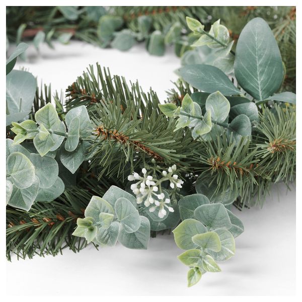 Искусственный венок СМИККА, зеленый (60 см) - фото 2