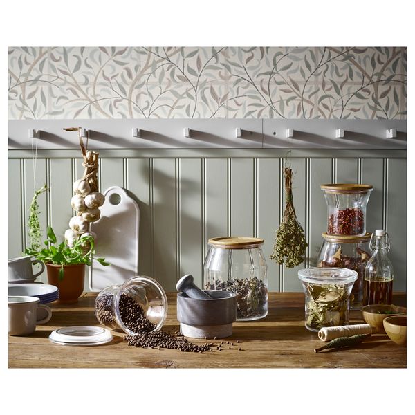 Банка с крышкой, стекло, бамбук, 3.3 л IKEA IKEA 365 + HJÄLTE ИКЕА 365 + ЙЭЛТЕ 992.767.59 - схема-чертеж с размерами