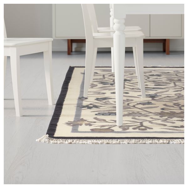 Ковер, безворсовый АЛЬВИНЕ, ручная работа серый (170x240 см) - фото 4