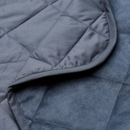 Покрывало, темно-синий 260x250 см IKEA MJUKPLISTER МЬЮКПЛИСТЕР 404.989.36