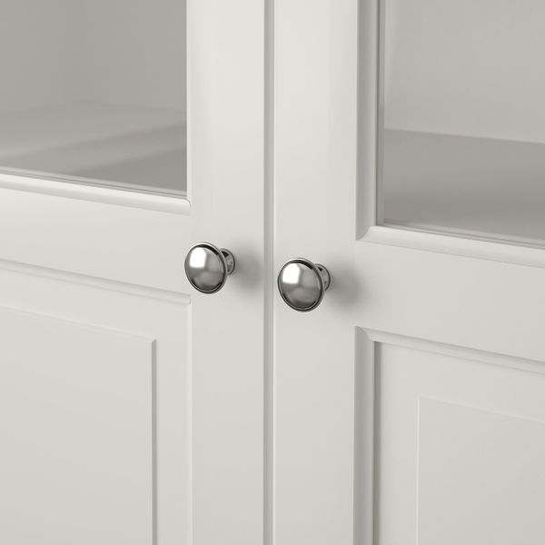 Шкаф книжный со стеклянными дверьми, белый 96x214 см IKEA LIATORP ЛИАТОРП 792.440.43 - фото 6