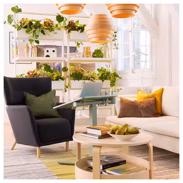 MITTZON МИТТЗОН Стол для ноутбука, на колесиках - зеленый 66x50 см - фото 4