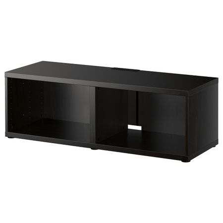 Тумба под ТВ, черно-коричневый 120x40x38 см IKEA BESTÅ БЕСТО 102.994.29