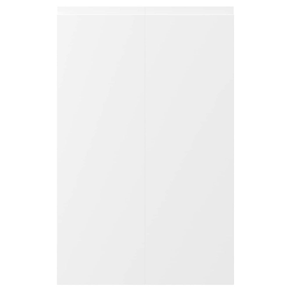 Дверца для напольного углового шкафа, 2шт, левосторонний матовый белый 25x80 см IKEA VOXTORP ВОКСТОРП 703.674.15 - фото 1