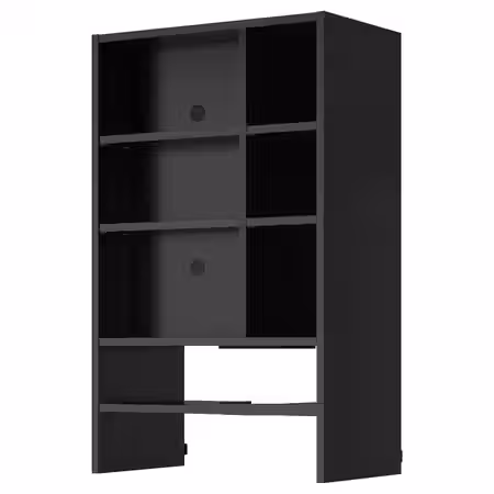 METOD Навесной шкаф д/встроенной вытяжки - черно-серый 60x37x100 см