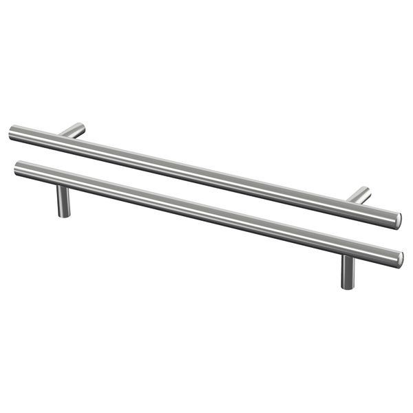 Ручка ЛАНСА, нержавеющ сталь - схема-чертеж с размерами