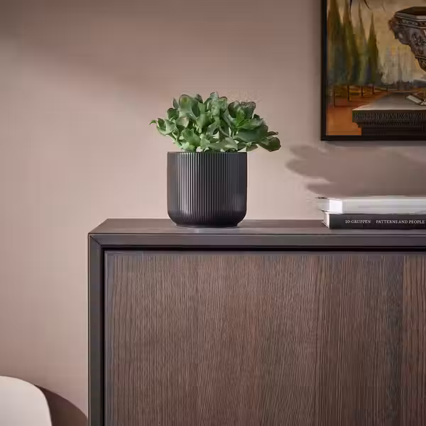 GRADVIS Кашпо - д/дома/улицы чёрный 12 см - фото 2