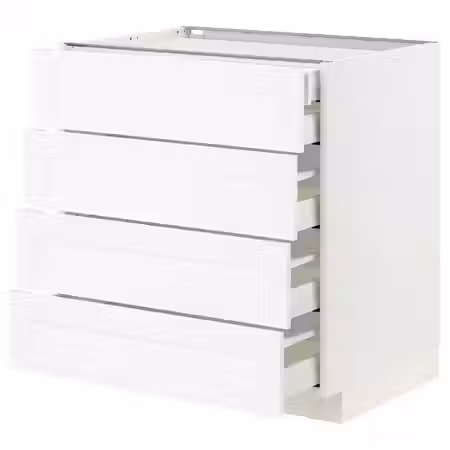 METOD / MAXIMERA Напольный шкаф 4фасада/2нзк/3срд ящ