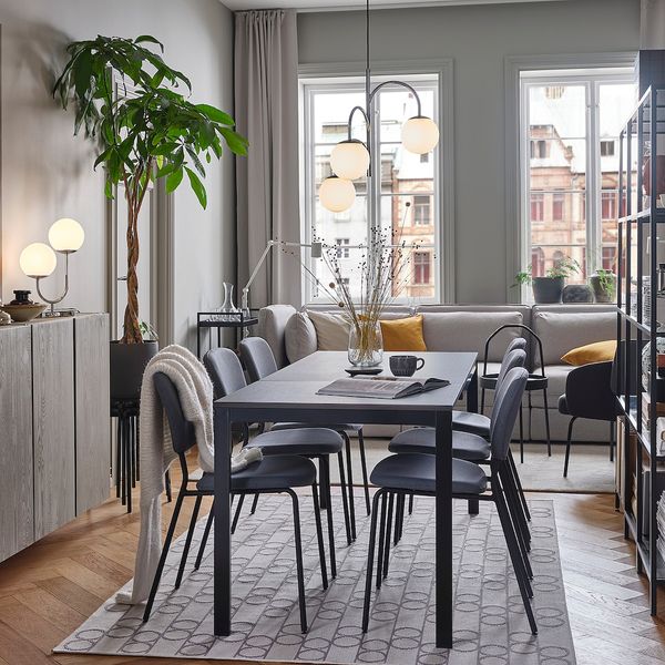 Раздвижной стол, черный/темно-коричневый 120/180x75 см IKEA VANGSTA ВАНГСТА 704.201.54 - фото 3