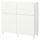 Комбинация для хранения с дверцами/ящ, белый/Лаппвик/стуббарп белый 120x42x112 см IKEA BESTÅ БЕСТО 294.808.67