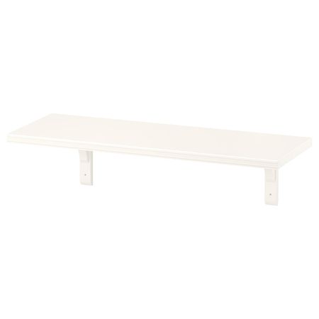 Полка навесная, белый 80x30 см IKEA BERGSHULT БЕРГСХУЛЬТ / RAMSHULT РАМСГУЛЬТ 293.254.71