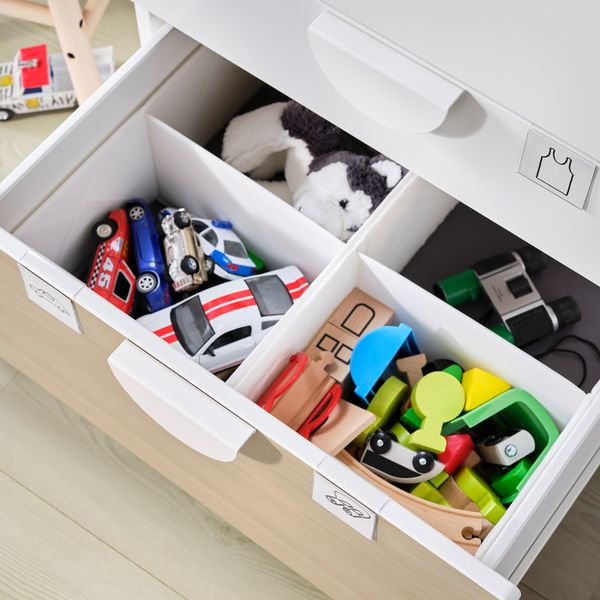 Комод с 6 ящиками, белый, береза 60x57x123 см IKEA SMÅSTAD СМОСТАД / OPPHUS ОПХУС 093.955.87 - фото 3