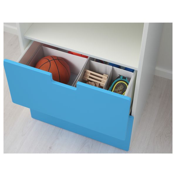 Комбинация для хранения СТУВА, белый, синий (60x50x128 см) - фото 3