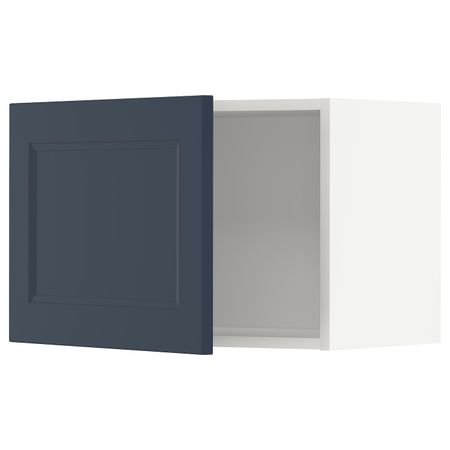Навесной шкаф, белый Акстад/матовая поверхность синий 60x40 см IKEA METOD МЕТОД 794.019.43