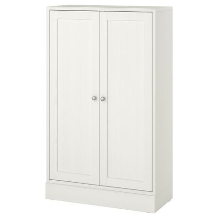 Шкаф с цоколем, 81x37x134 см, белый IKEA HAVSTA ХАВСТА 592.751.01
