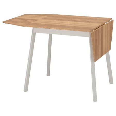 Стол c откидными полами, бамбук, белый, 74, 106, 138x80 см IKEA IKEA PS ИКЕА ПС 2012 ИКЕА ПС 2012 202.068.06