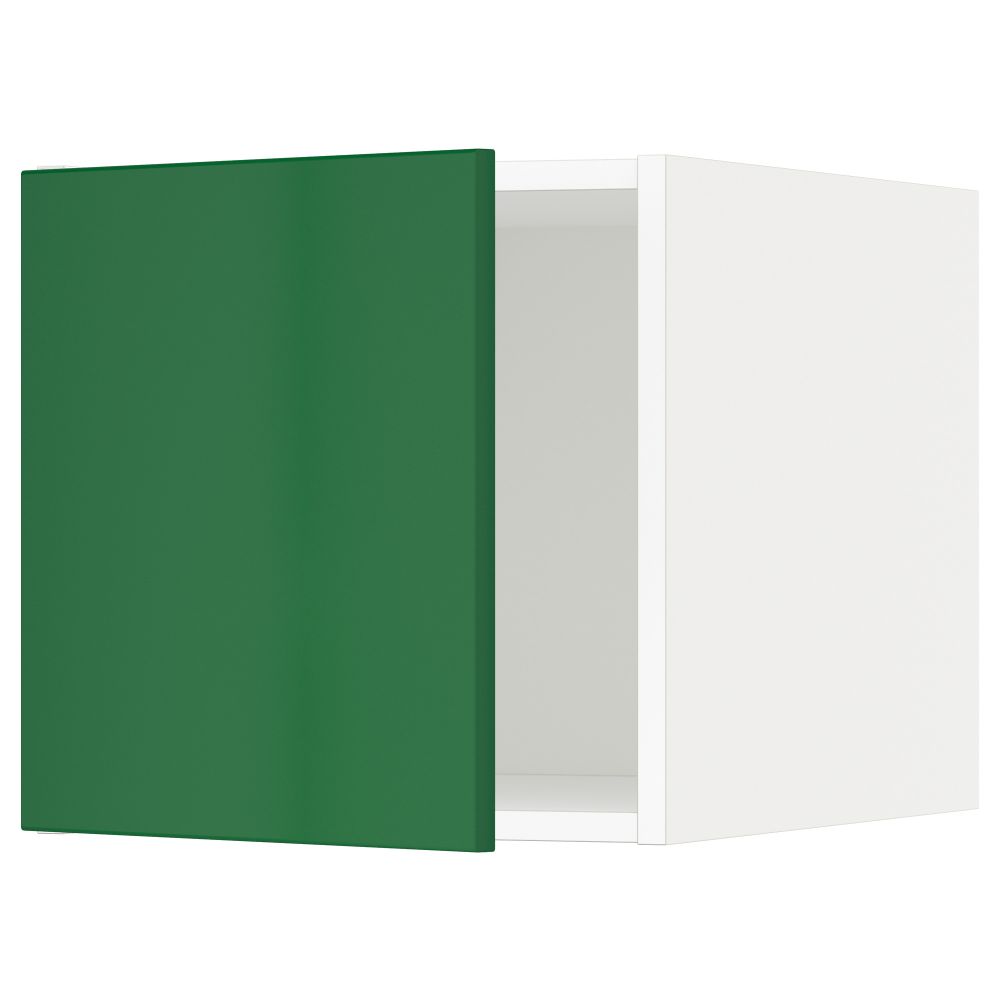 Верхний шкаф МЕТОД, белый, Флэди зеленый (40x40 см) - схема-чертеж с размерами