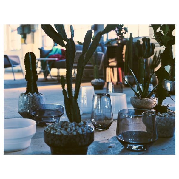 Набор ваз, 3 штуки ИКЕА ПС 2017, серый - схема-чертеж с размерами