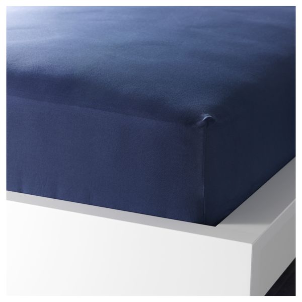 Простыня натяжная ДВАЛА, темно-синий - фото 1