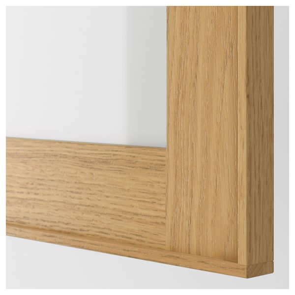 Стеклянная дверь ЭКЕСТАД, дуб - фото 2