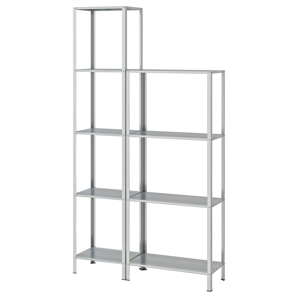 Стеллаж для дома, сада, 100x27x140-183 см IKEA HYLLIS ХИЛЛИС 394.015.58 - фото 1