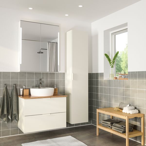 Комплект мебели для ванной, 6 предмета, 82 cm IKEA GODMORGON ГОДМОРГОН, TOLKEN ТОЛКЕН, TÖRNVIKEN ТОРНВИКЕН 293.045.05 - фото 3