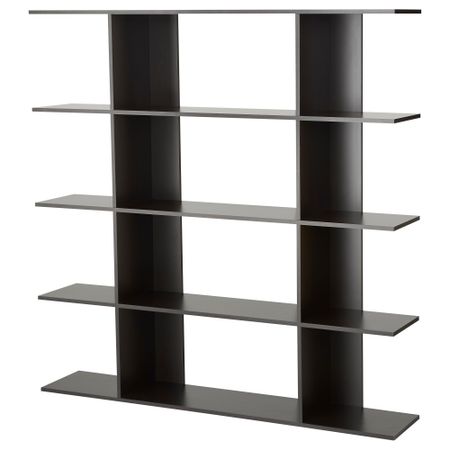 Стеллаж ХОРДА, черно-коричневый (155x155 см)