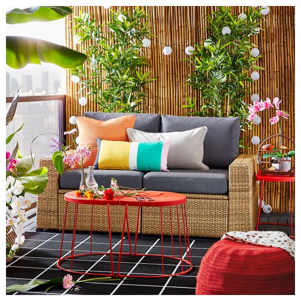 2-местный модульный диван, садовый, 161x82x88 cm IKEA SOLLERÖN СОЛЛЕРОН 592.523.88 - фото 3