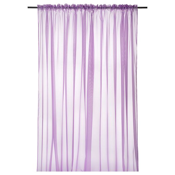 Гардина, 1 шт., сиреневый 300x300 см IKEA REVLUMMER РЕВЛУММЕР 704.592.31 - фото 1