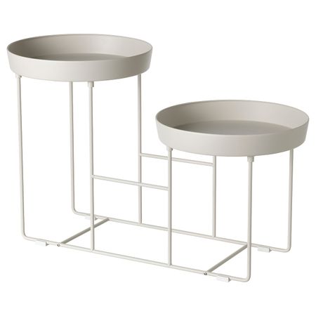 Пьедестал для цветов, для дома, улицы белый с оттенком 38 см IKEA VITLÖK ВИТЛОК 305.053.72