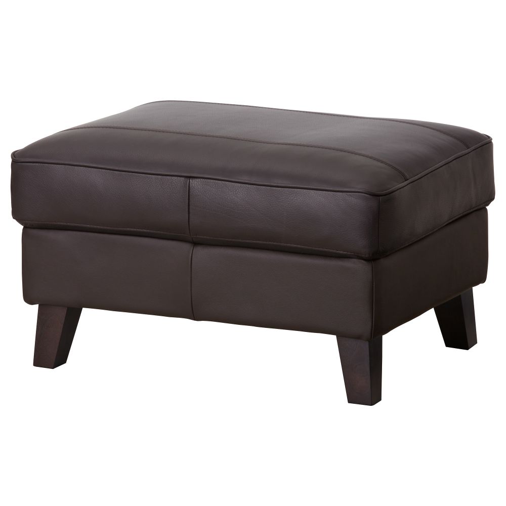 Табурет для ног ЮСТАД, Гранн, Бумстад темно-коричневый - фото 1