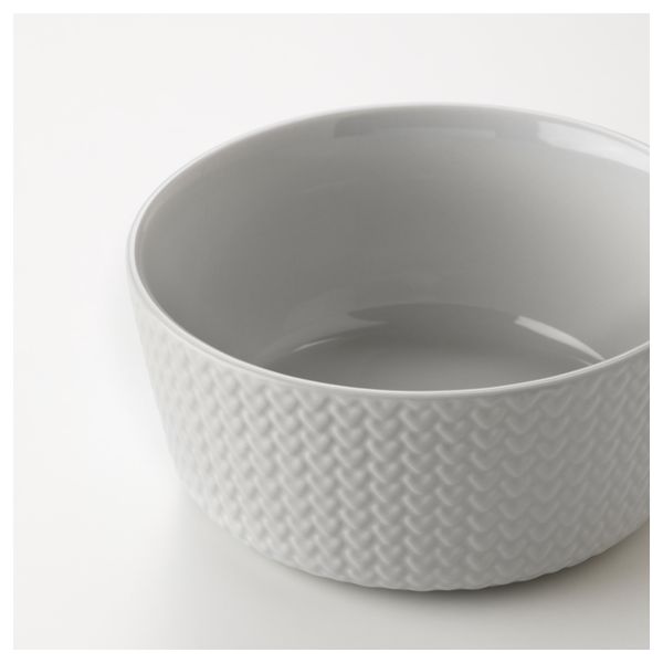 Миска ВИНТЕР 2017, узор «вязание», светло-серый (14 см) - схема-чертеж с размерами