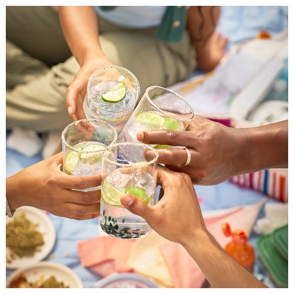 Стакан, 50 сл, прозрачное стекло/разные цвета IKEA ÖMSESIDIG 005.500.02 - фото 4