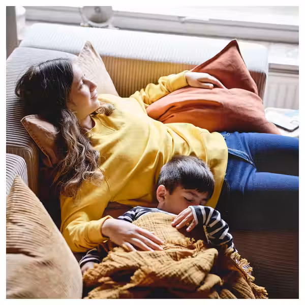 JÄTTEBO 2,5-местный модульный диван+козетка - левый с изголовьем/самласа серо-бежевый - фото 4