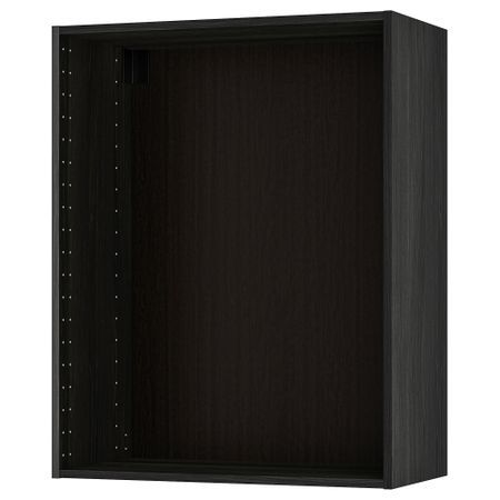 Каркас навесного шкафа, под дерево черный, 80x37x100 см IKEA METOD МЕТОД 302.055.47
