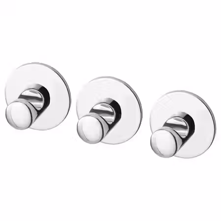 SKOGHALL Крючок, самоклеящийся - хромированный