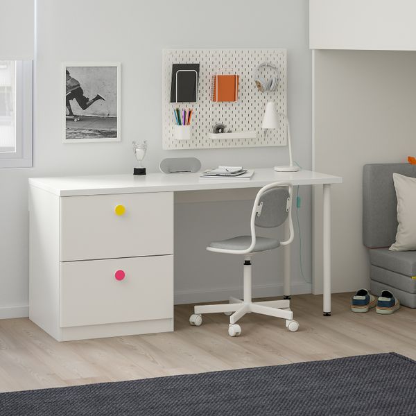 Кровать-чердак с 2ящиками/2дверьми, белый 207x99x182 см IKEA СТУВА / ФОЛЬЯ 092.752.69 - схема-чертеж с размерами