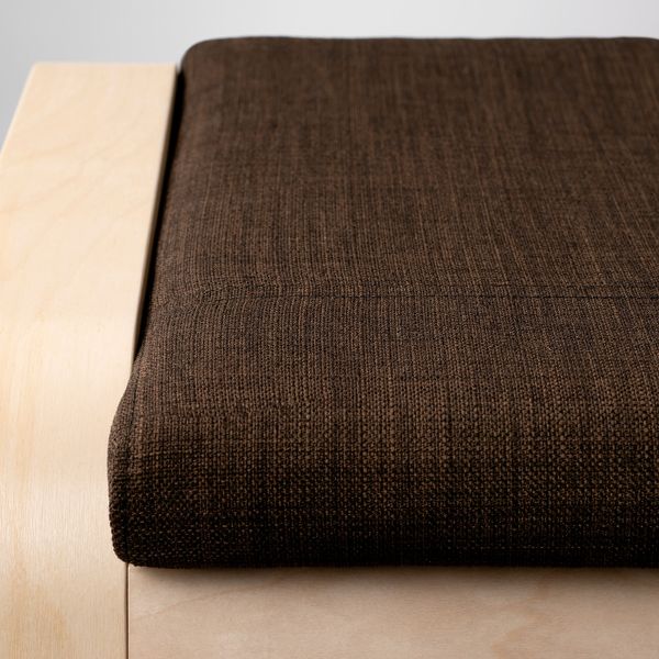 Табурет для ног, березовый шпон/Шифтебу коричневый IKEA POÄNG ПОЭНГ 693.028.11 - фото 2