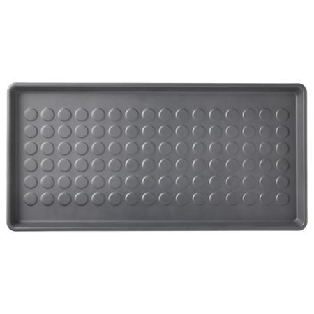 Коврик для/обуви, для дома, улицы/серый 71x35 см IKEA BAGGMUCK БАГГМУКК 103.795.86