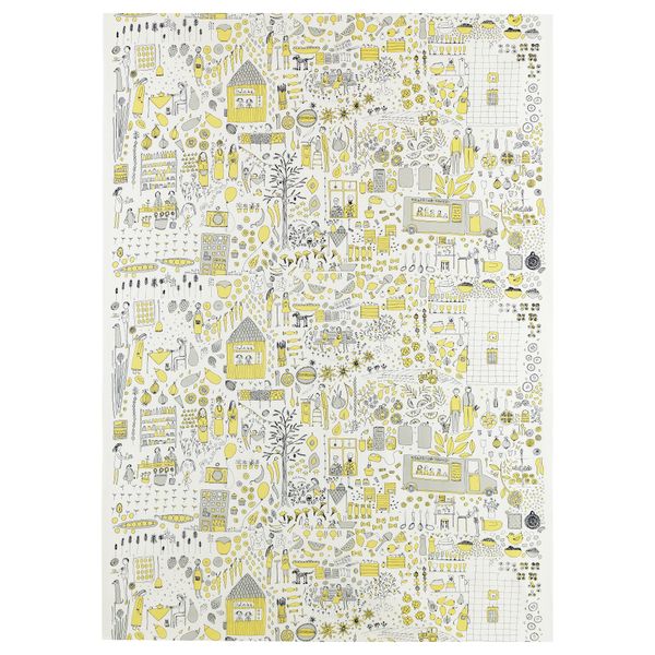 Ткань ДАГГСКОЛЬ, белый/желтый, серый (150 см) - схема-чертеж с размерами