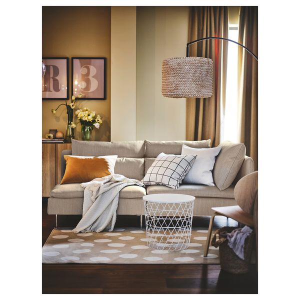 KVISTBRO Столик с отделениями д/хранения - белый 44 см - фото 2