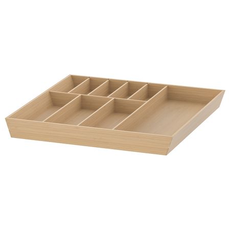 Лоток для столовых приборов, светлый бамбук 52x50 см IKEA UPPDATERA УППДАТЕРА 604.863.72