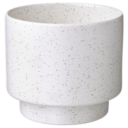 Кашпо, 12 см, для дома, улицы белый с оттенком IKEA DRAKFRUKT ДРАКФРУКТ 005.379.73