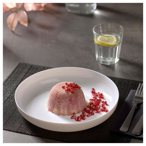 VITBLECKA ВИТБЛЕККА Тарелка - белый 25 см - схема-чертеж с размерами